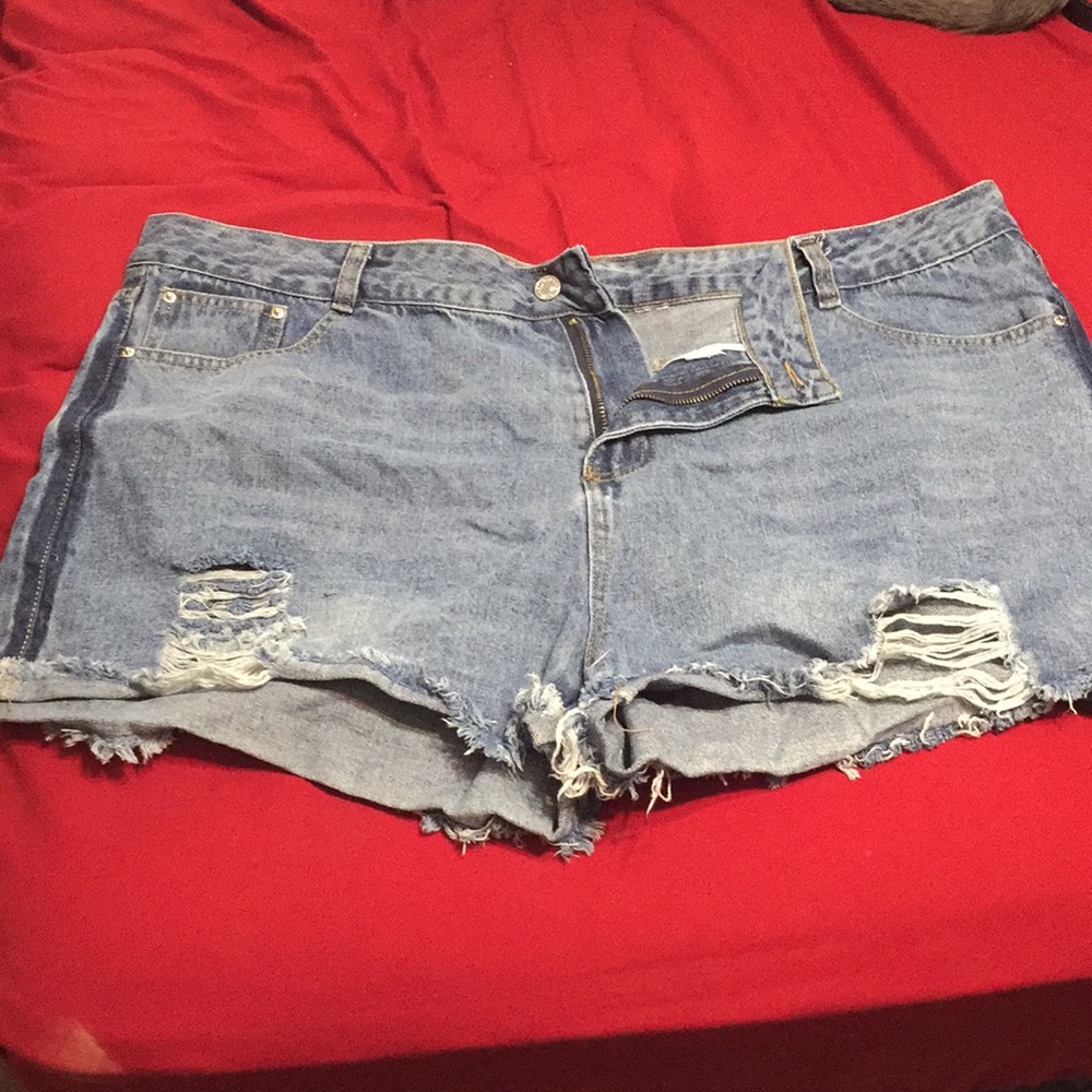 Denim shorts